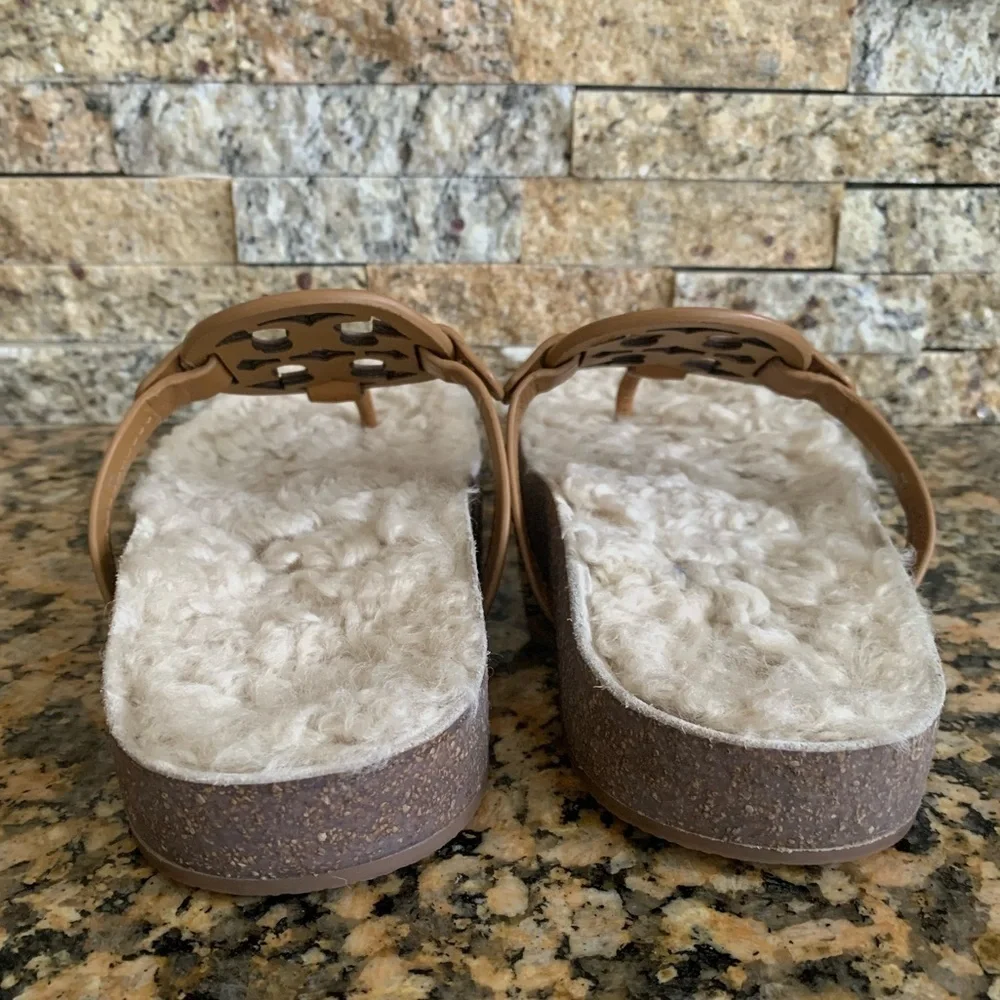 Miller Cloud Genuine Shearling Flip Flop TORY BURCH